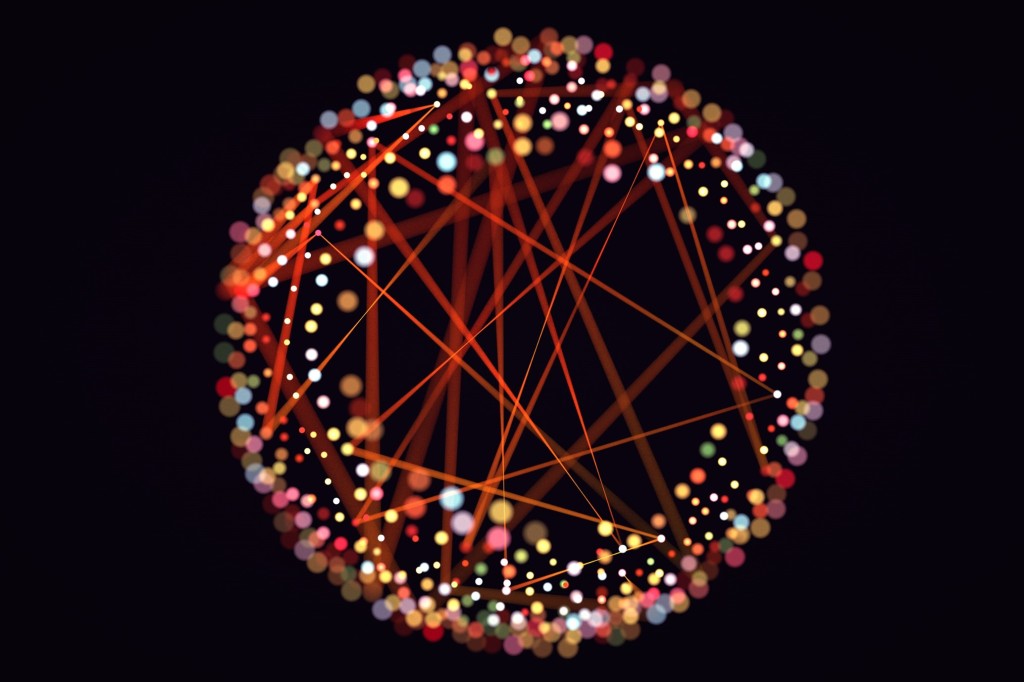 Networks with connected dots 